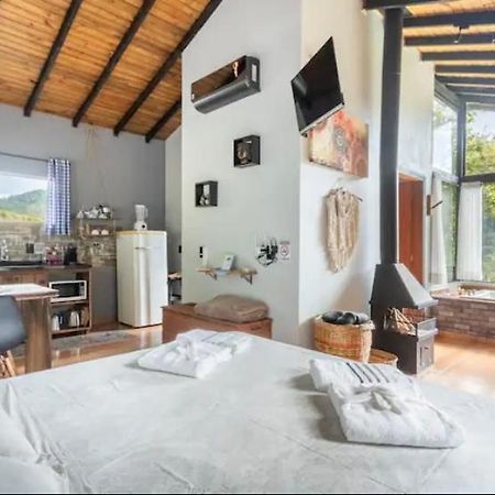Cabana Sassafras Com Hidromassagem Alfredo Wagner Exterior foto