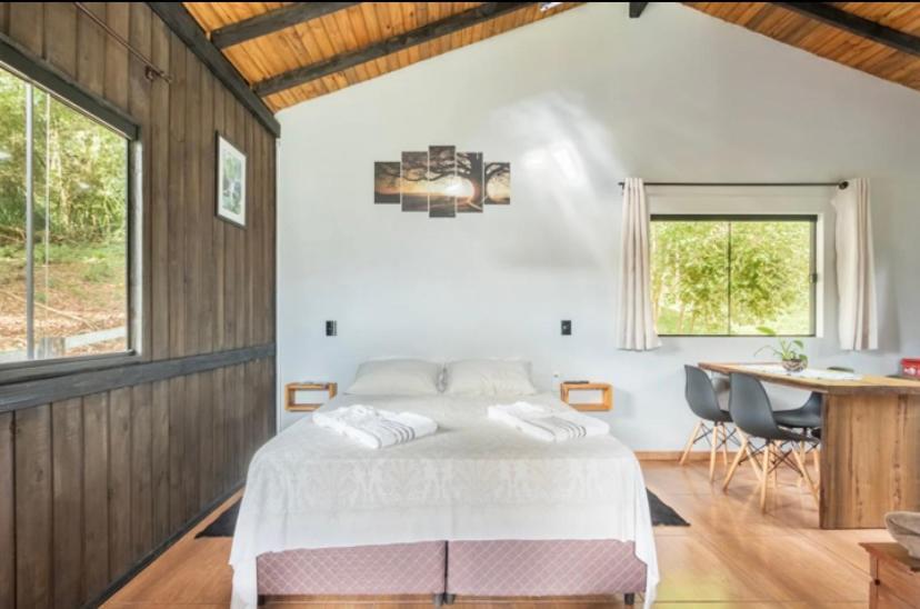 Cabana Sassafras Com Hidromassagem Alfredo Wagner Exterior foto