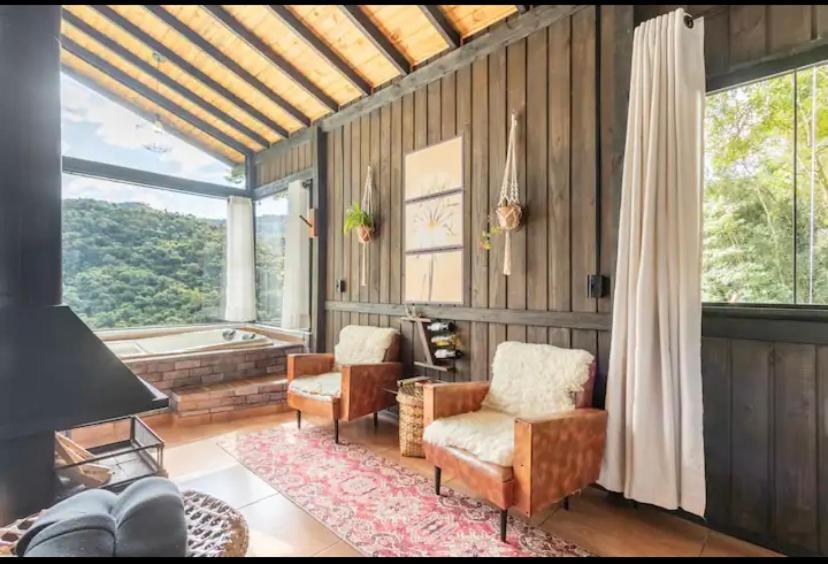 Cabana Sassafras Com Hidromassagem Alfredo Wagner Exterior foto